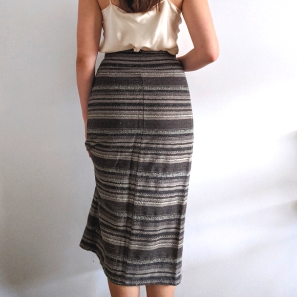 1990’s Southwestern-Style Wool Wrap Skirt - Picture 5 of 6